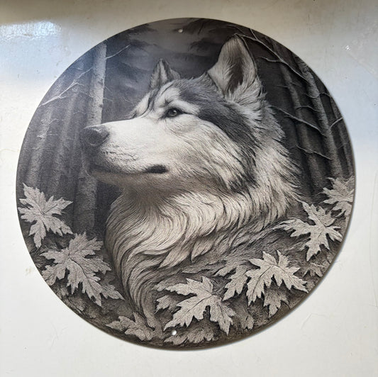 Wolf round sign