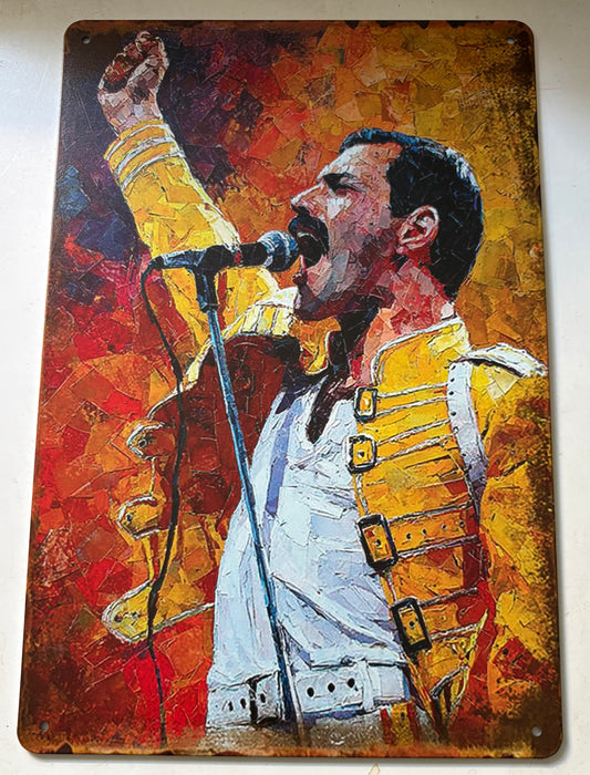 Freddie Mercury in Yellow Jacket sign