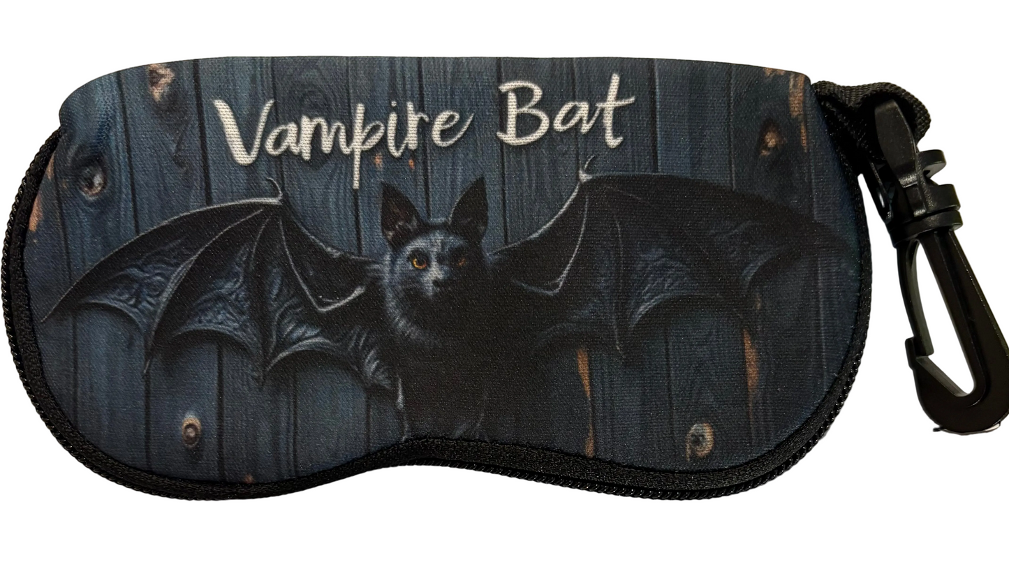 Vampire Bat soft glasses case