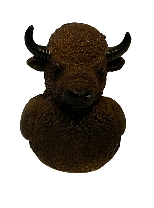 Buffalo duck figurine