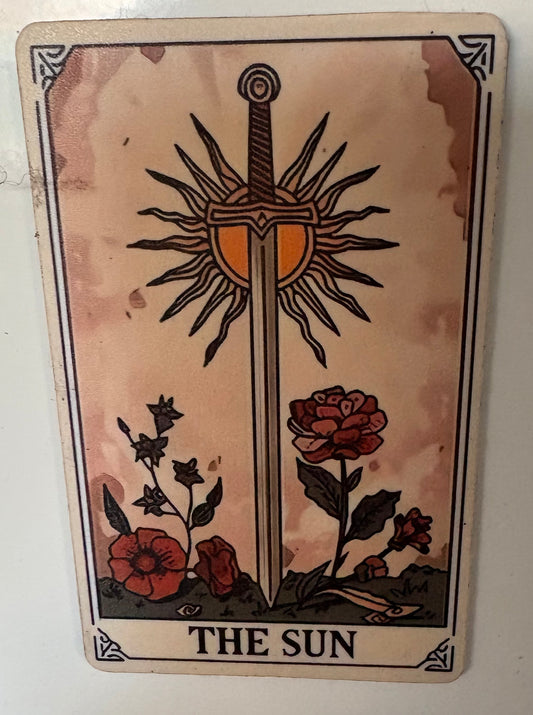 The Sun tarot card magnet