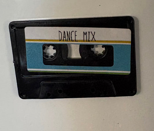 Dance mix cassette magnet