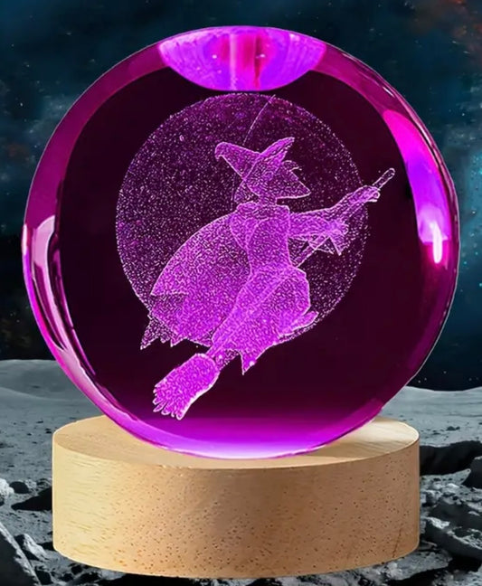 LED Witch Crystal Ball