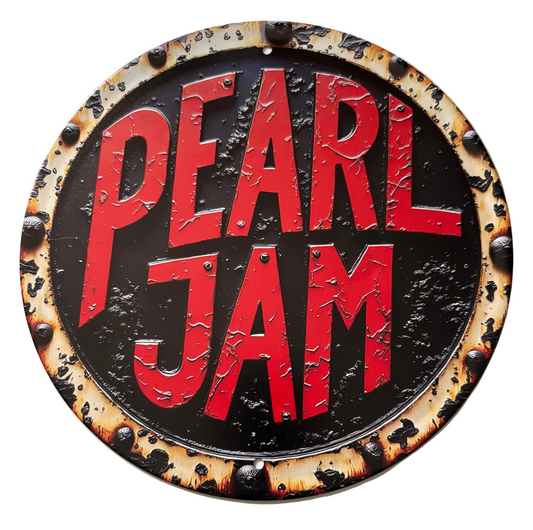 Pearl Jam round sign