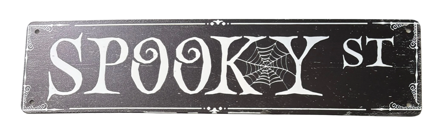 Spooky street sign