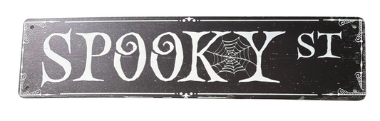 Spooky street sign
