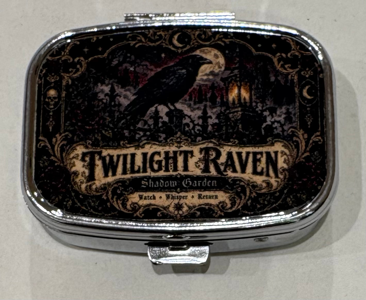 Twilight Raven tin