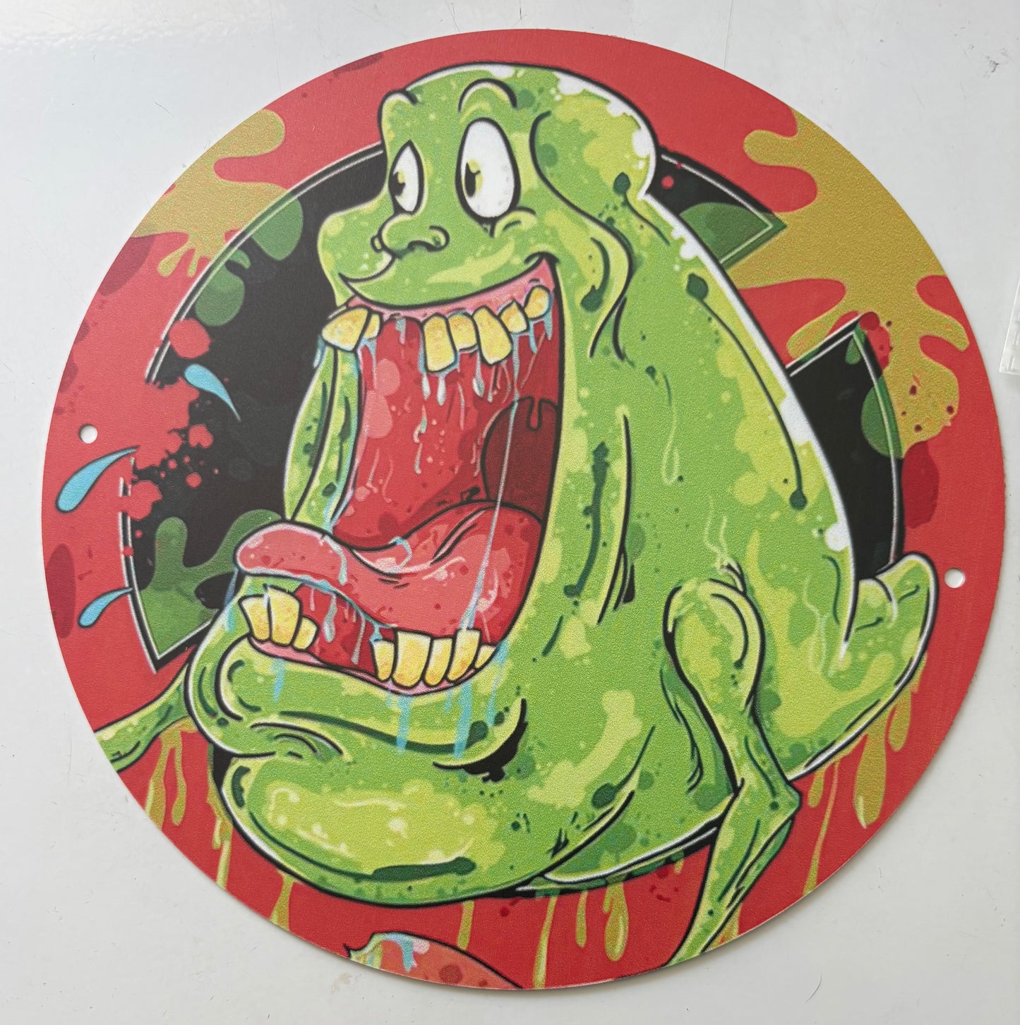 Ghostbusters Slimer round sign
