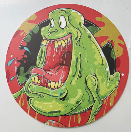 Ghostbusters Slimer round sign