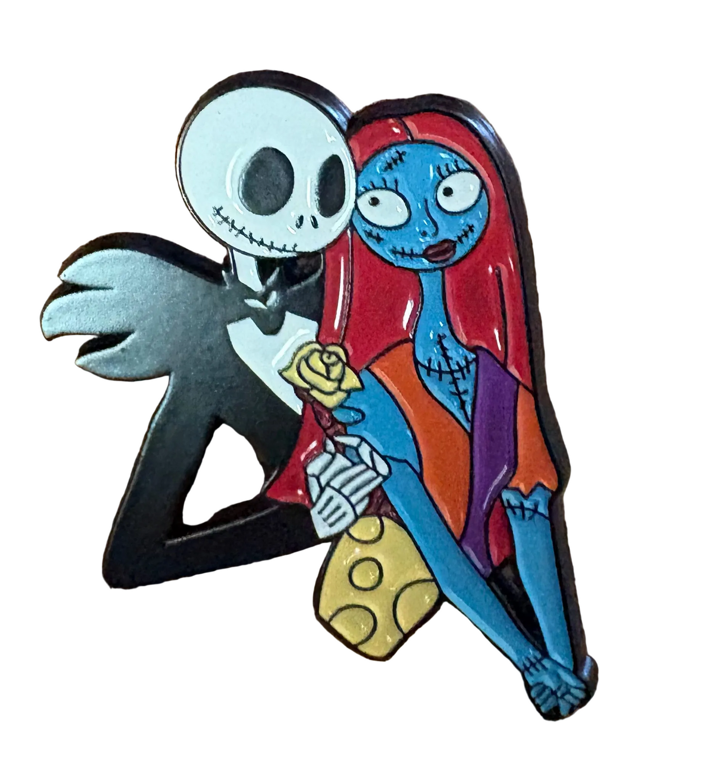 Jack and Sally pin badge