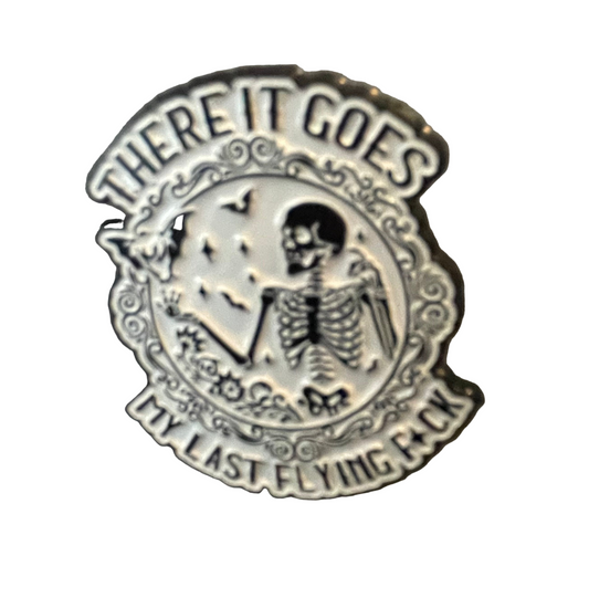 There it goes the last flying f**k pin badge