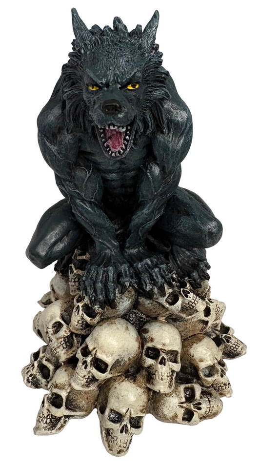 Moon shadow werewolf ornament