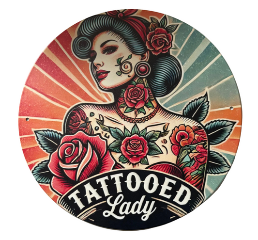 Tattooed Lady Sign