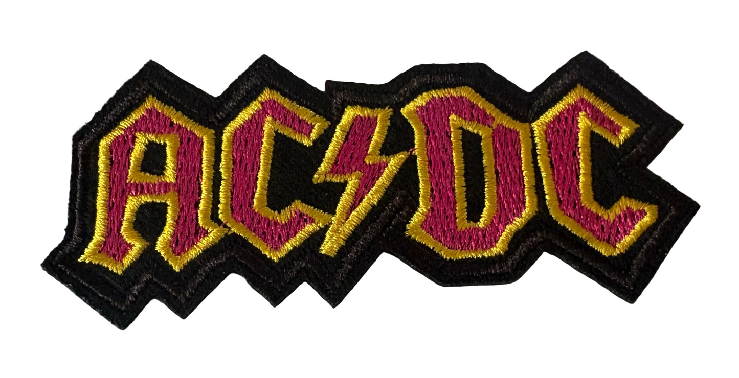 AC/DC Pink and Yellow patch