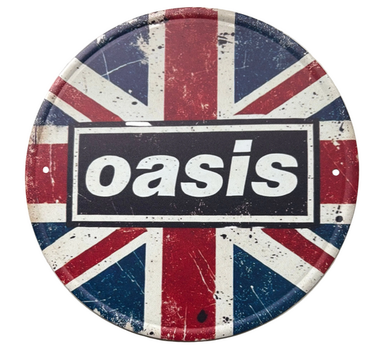 Oasis round sign