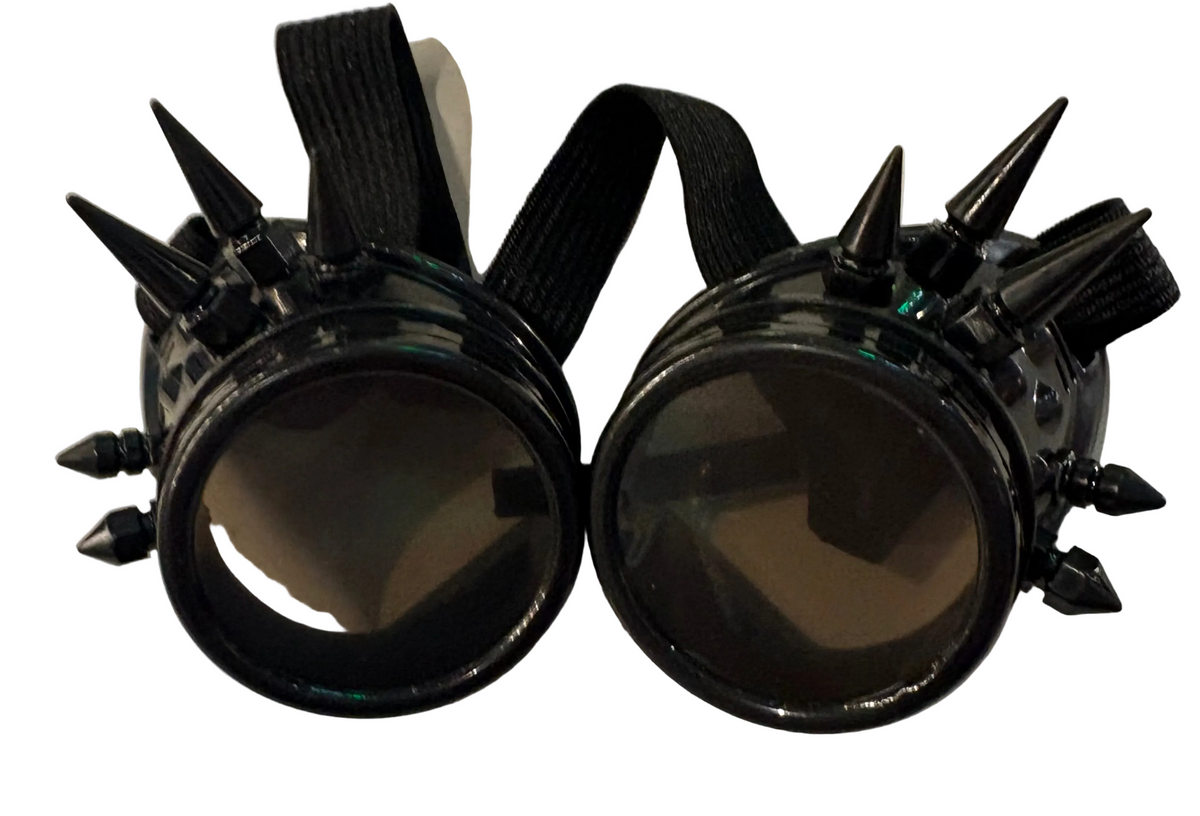 Black steampunk goggles