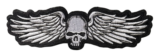 Skull with wings patch