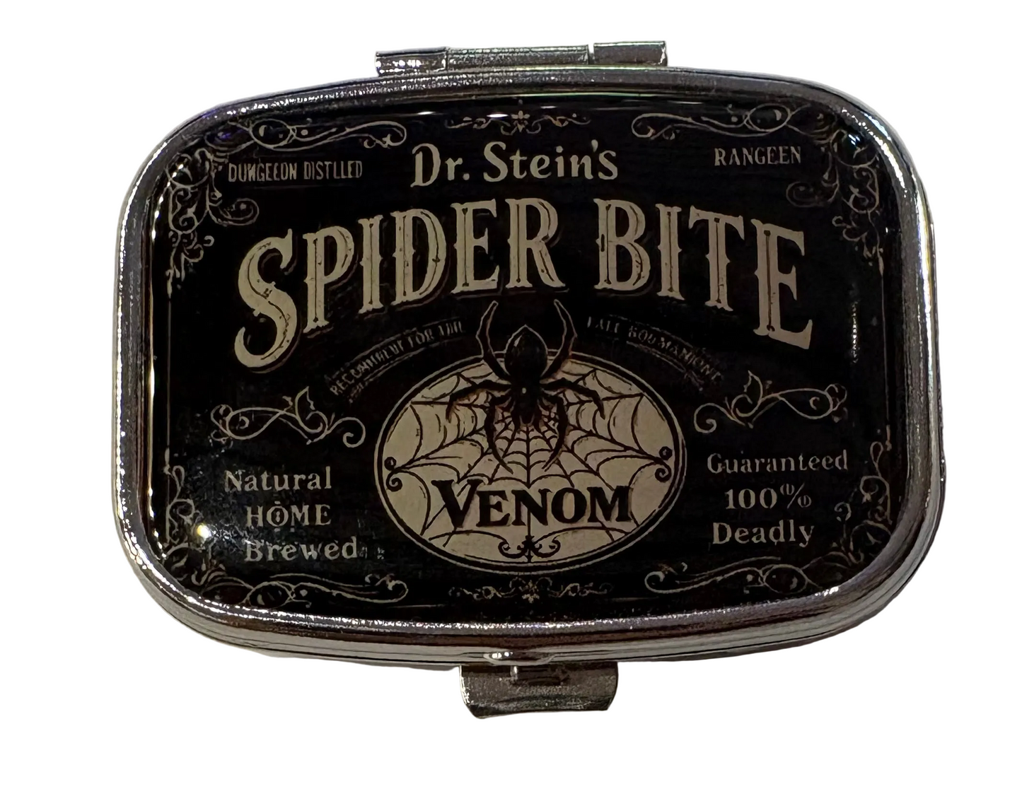 Spider bite tin
