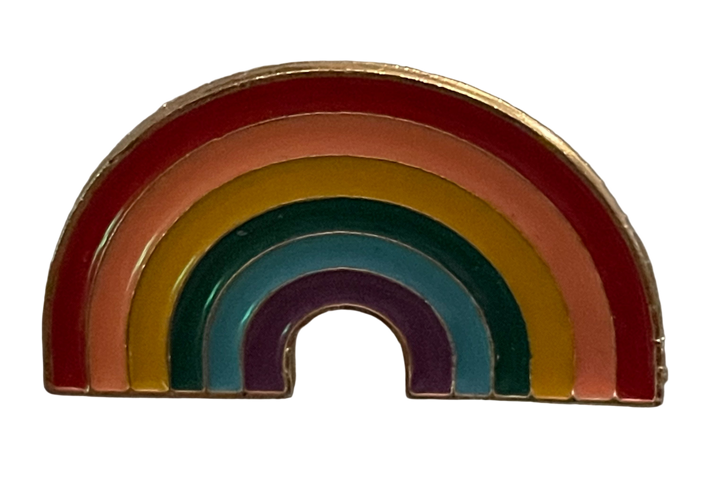 Pride rainbow pin badge