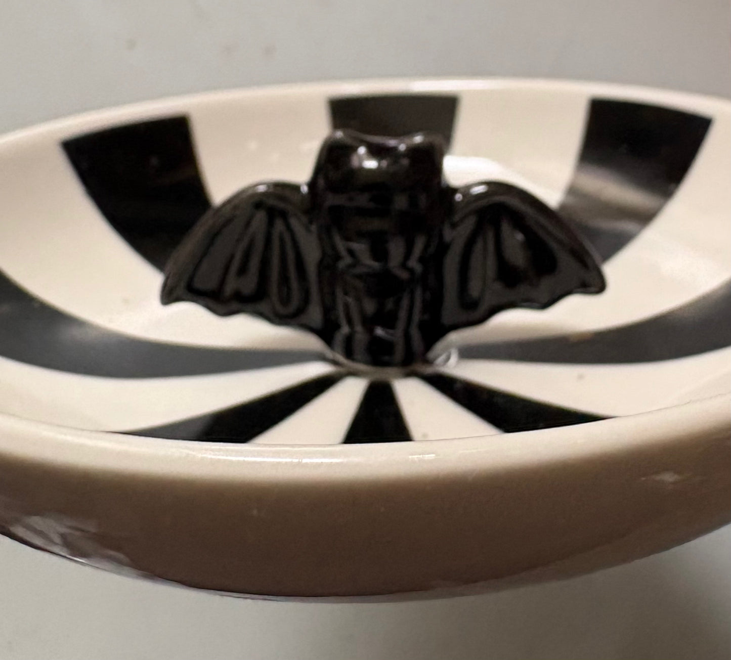 Bat striped trinket dish