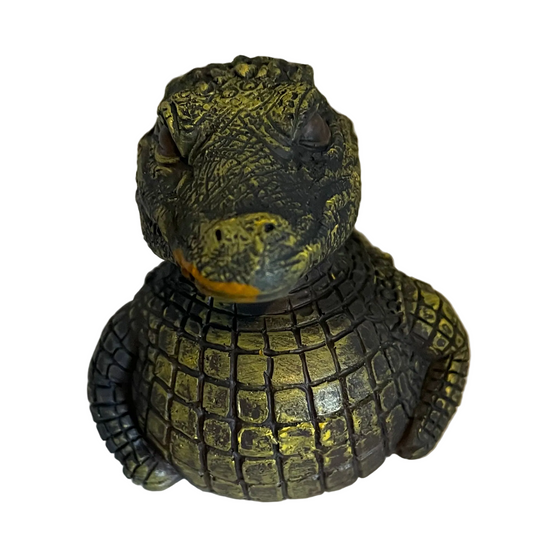 Crocodile duck figurine