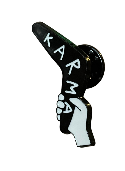 Karma pin badge