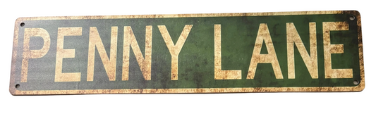 Penny Lane wooden sign