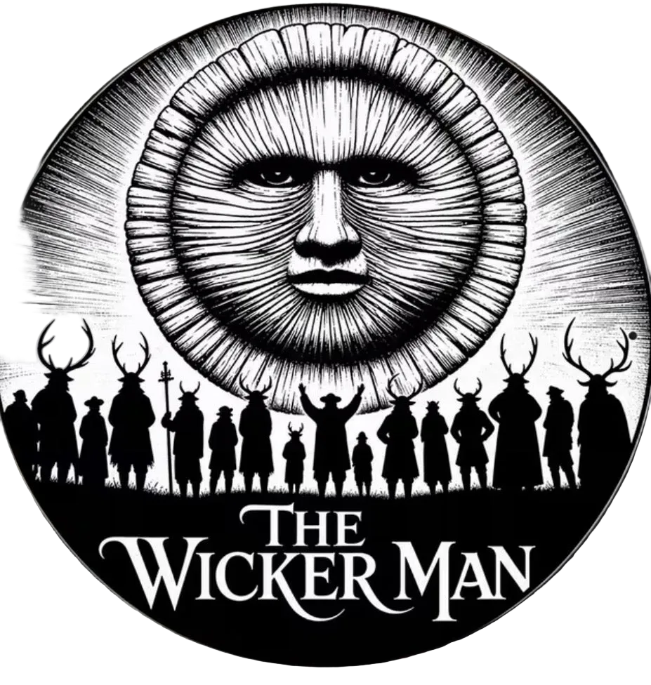 The Wicker man round sign