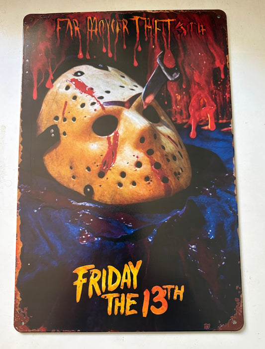 Friday the 13th Jason Mask sign