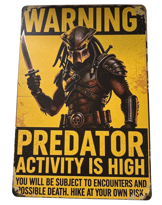 Warning Predator sign