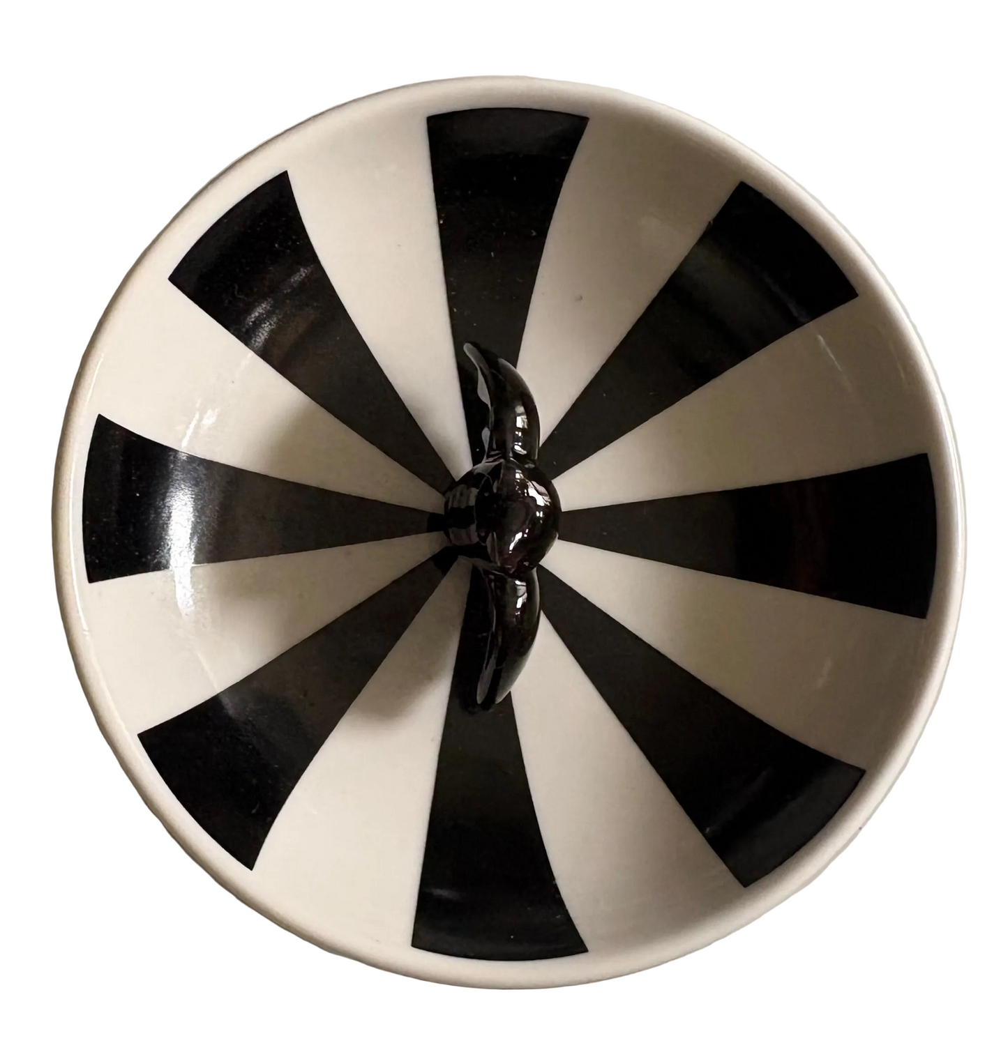 Bat striped trinket dish