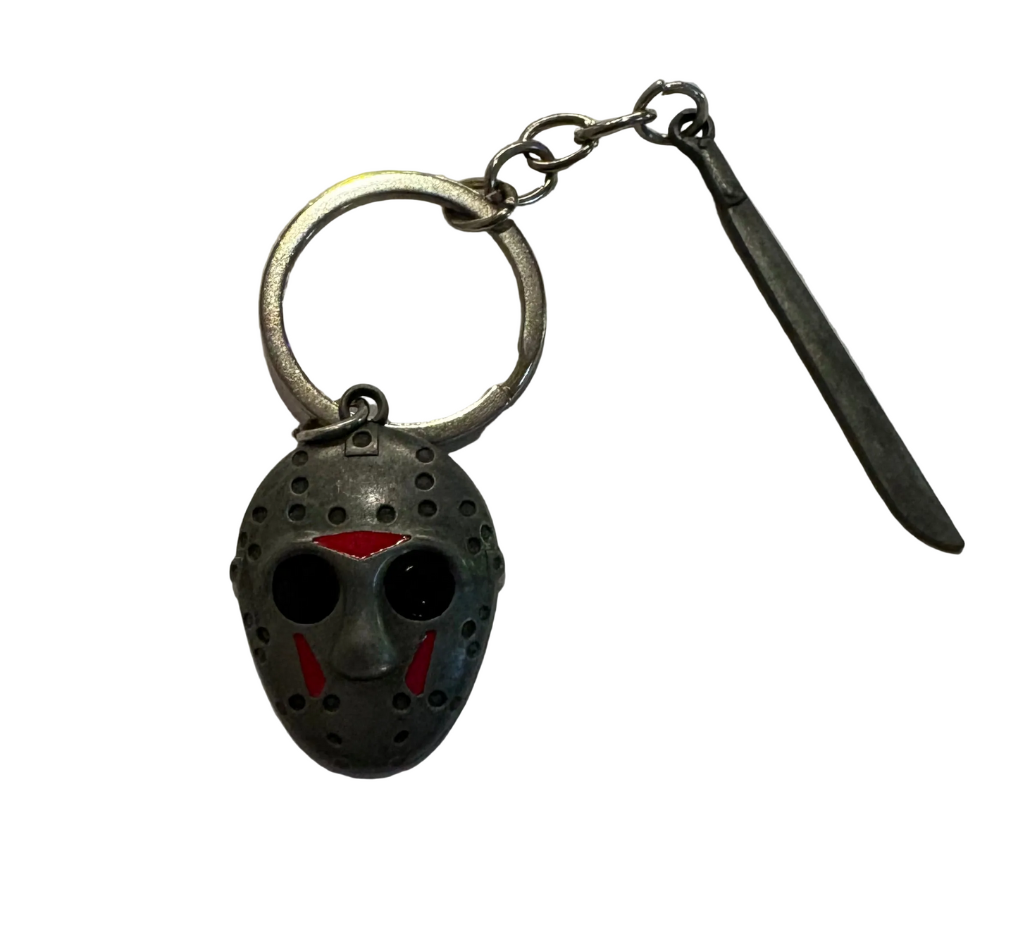 Jason mask and machete Keyring