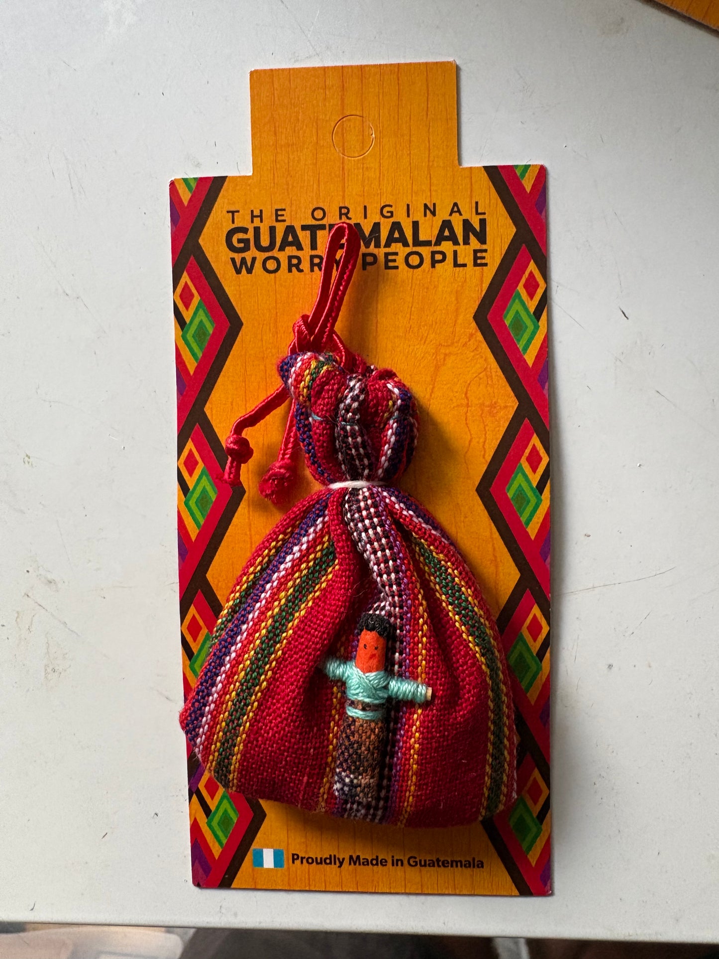 Worry doll red