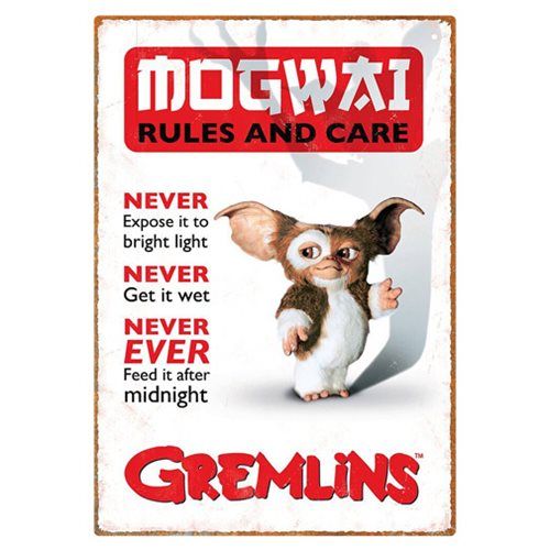 Gremlins Gizmo Sign